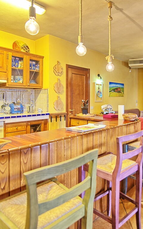 Villa Poggiospinoso: Cuisine, Salle commune