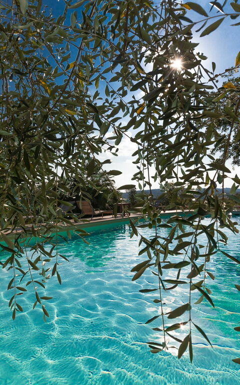 Villa Poggiospinoso: bassin, Extérieur