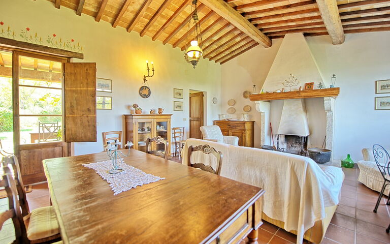 Villa Sarteano: Salle à manger, Salon