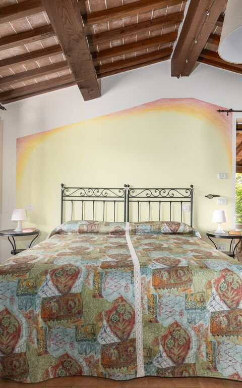 Casale Tiziano: chambre à coucher