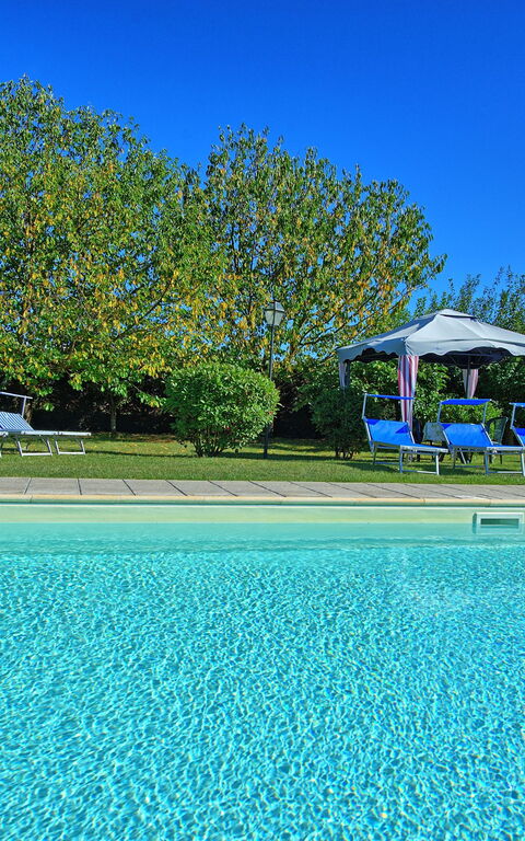 Casale Tiziano: bassin, Jardin