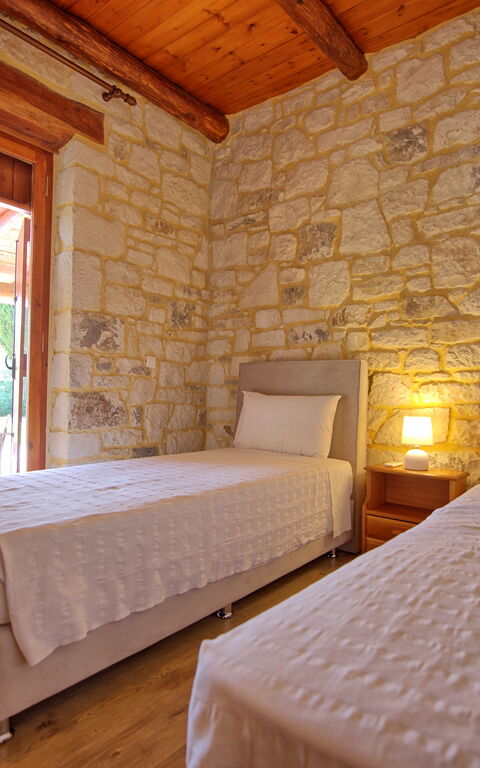 Villa Vrisses: chambre à coucher