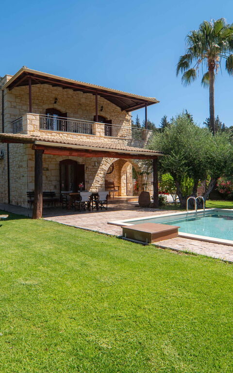 Villa Vrisses: bassin, Extérieur, Extérieurs, Jardin