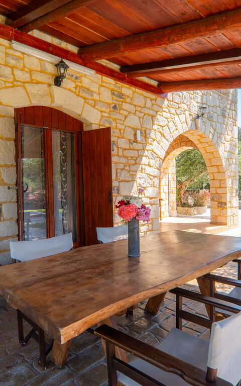 Villa Vrisses: Balcon / Terrasse / Patio, Extérieur, Jardin