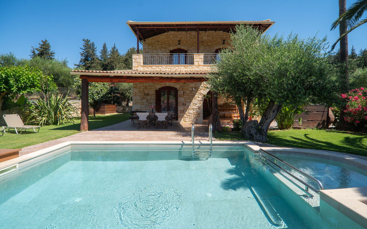 Villa Vrisses: bassin, Extérieur, Extérieurs, Jardin