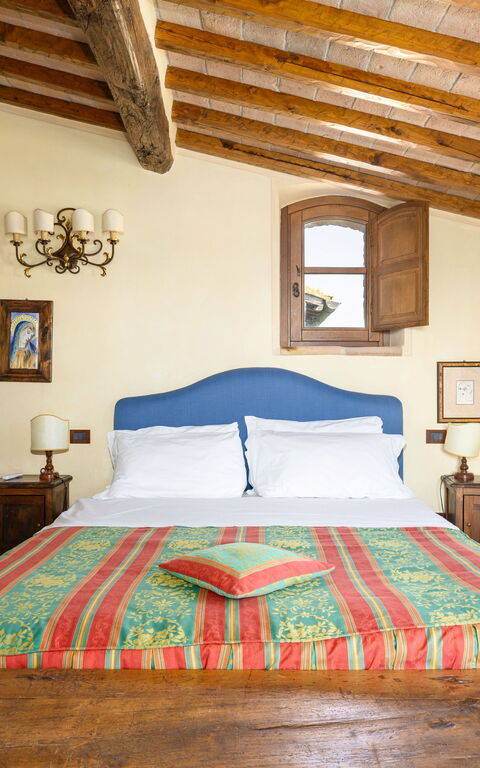 Villa Assisi: chambre à coucher