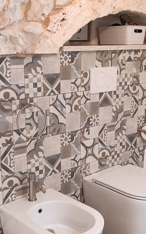 Trullo Santo Stefano: Salle de bain