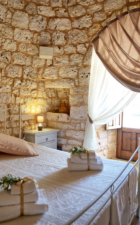 Trullo Santo Stefano: chambre à coucher