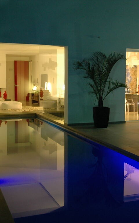 Villa Denari: bassin, Extérieur