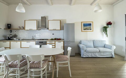 Logement Morgana: Cuisine, Salle à manger