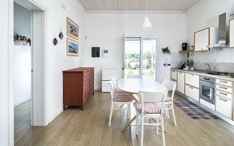 Logement Morgana: Cuisine, Salle à manger