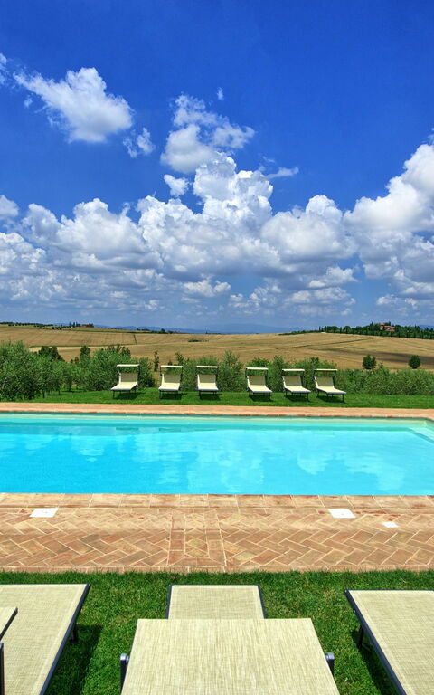 Villa Farneta: bassin, Jardin