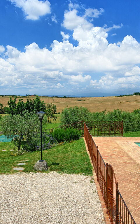 Villa Farneta: bassin, Jardin