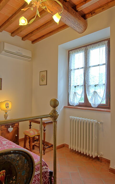 Villa Farneta: chambre à coucher