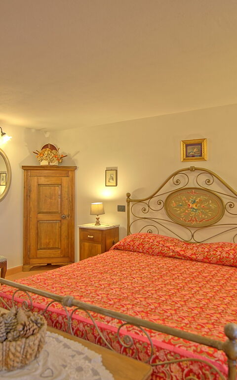 Villa Farneta: chambre à coucher