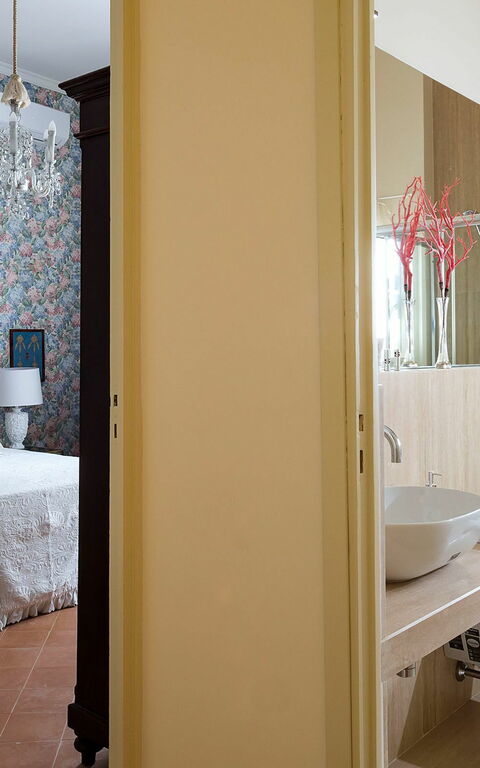 Villa San Ciro: chambre à coucher, Salle de bain
