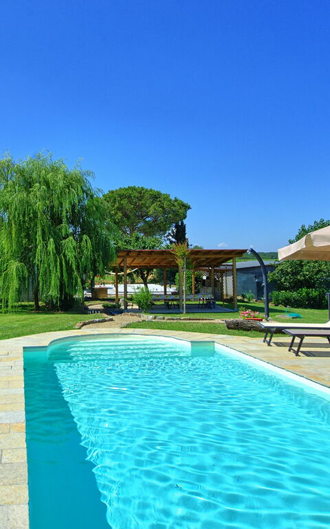 Casa Violina: bassin, Jardin