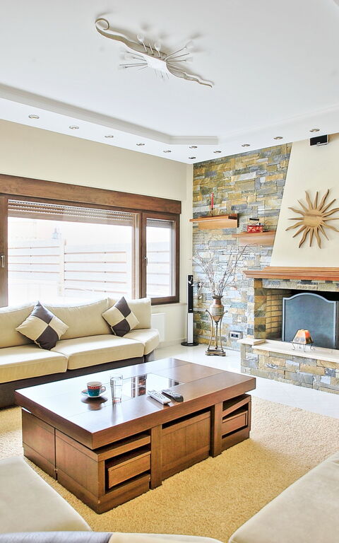 Acharavi Beach Villa: Salon