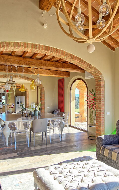 Villa Massimiliano: Salle à manger, Salon