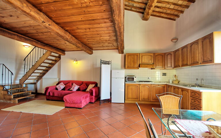 Logement Fienile: Cuisine, Salle à manger, Salon