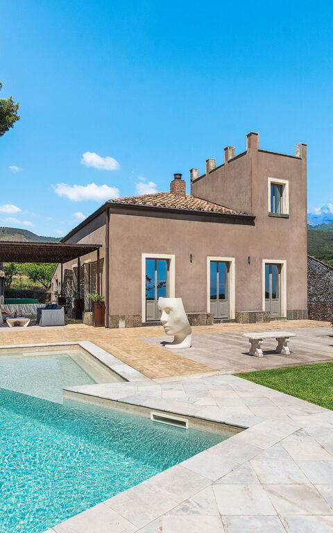 Villa Torre Etnea: bassin, Extérieur, Extérieurs, Jardin