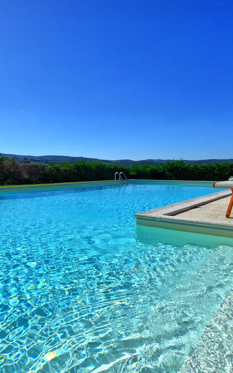 Villa Il Caggio: bassin, Extérieurs