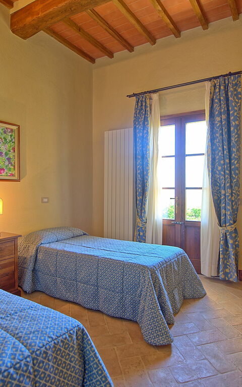 Villa Il Caggio: chambre à coucher