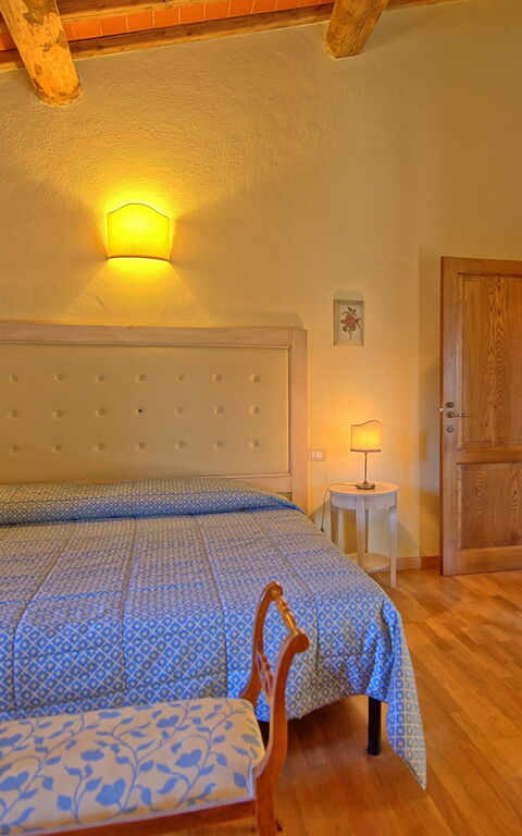 Villa Il Caggio: chambre à coucher