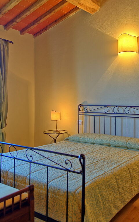 Villa Il Caggio: chambre à coucher