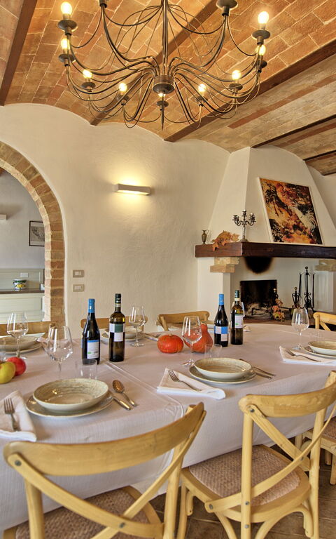 Villa Il Caggio: Salle à manger, Salon