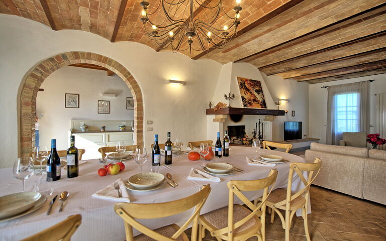 Villa Il Caggio: Salle à manger, Salon