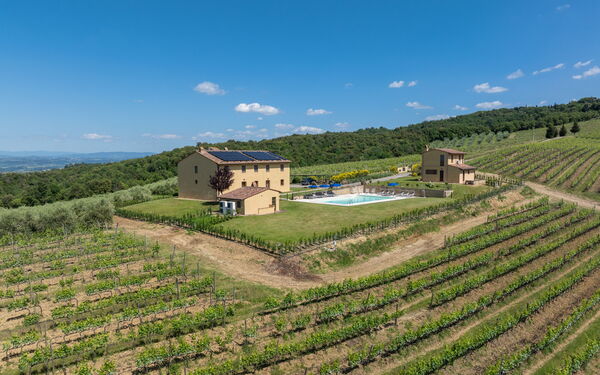 Villa Il Caggio: bassin, Vues