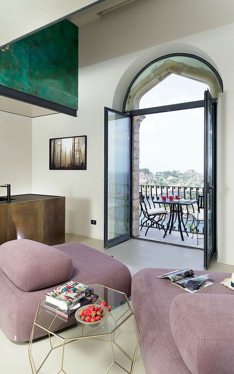 Torre Isola Bella: Cuisine, Salle à manger, Salon