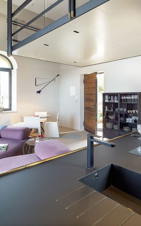 Torre Isola Bella: Cuisine, Salle à manger, Salon