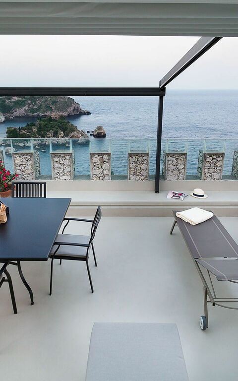 Torre Isola Bella: Balcon / Terrasse / Patio