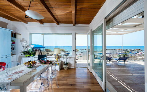 Logement Onda: Cuisine, Salle à manger, Salon