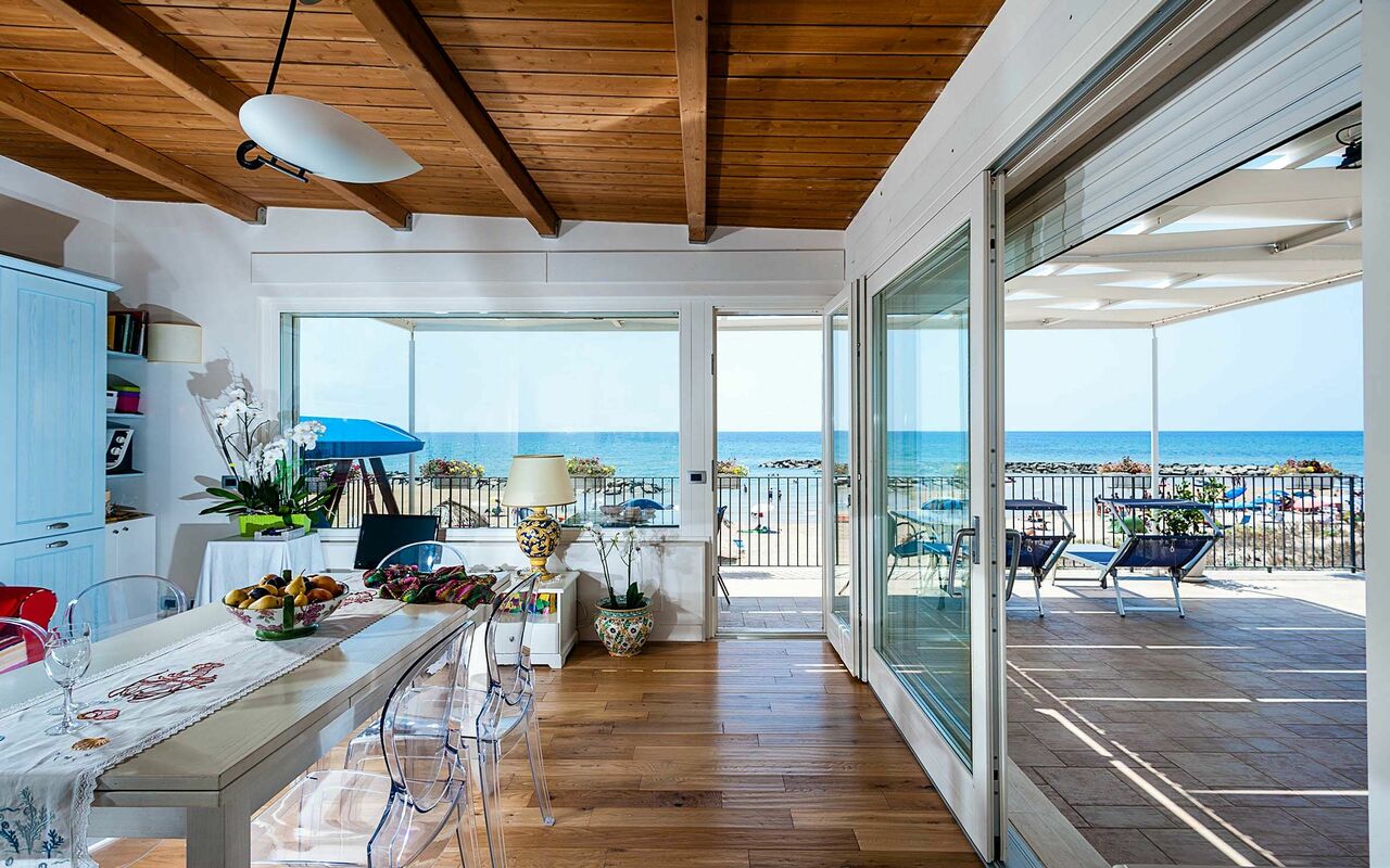 Logement Onda: Cuisine, Salle à manger, Salon