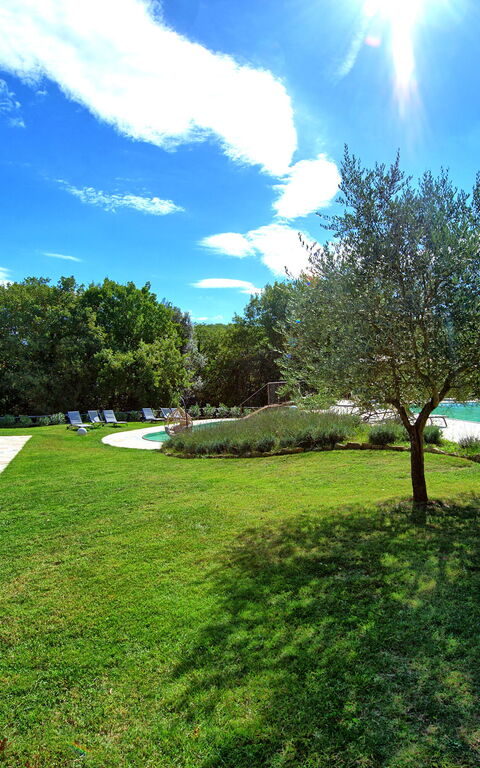 Borgo Mulignone: bassin, Jardin