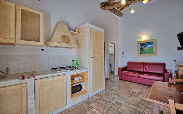 Logement Mulignone 14: Cuisine, Salle à manger, Salon