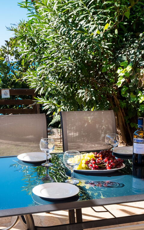 Beachfront Villa Rania: Extérieur, Jardin