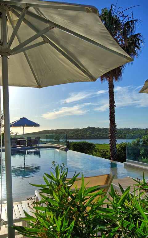 Villa Corfu Panorama: bassin, Extérieur, Vues