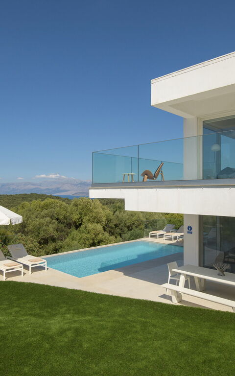 Villa Nafsika: bassin, Extérieur, Extérieurs, Jardin, Vues