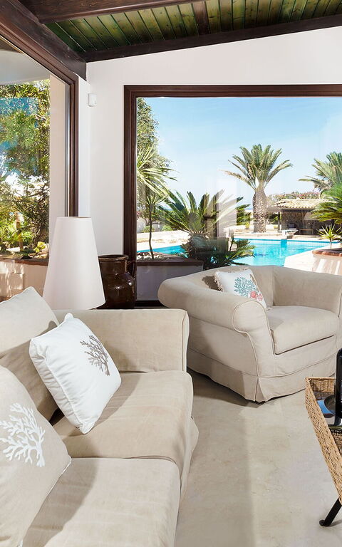 Villa Cala Mancina: Salon