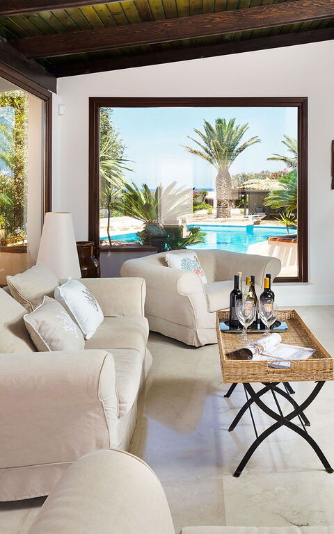 Villa Cala Mancina: Salon