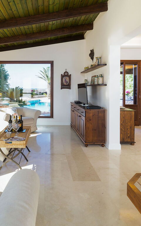 Villa Cala Mancina: Salon