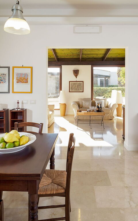 Villa Cala Mancina: Salle à manger