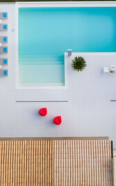 Villa Camemi: bassin, Été, Extérieur