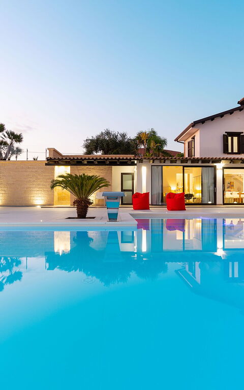 Villa Camemi: bassin, Été, Extérieur