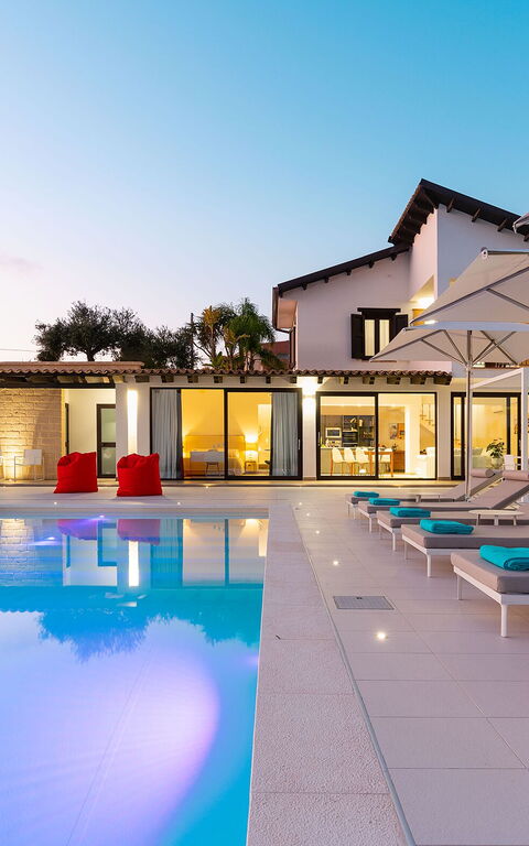 Villa Camemi: bassin, Été, Extérieur