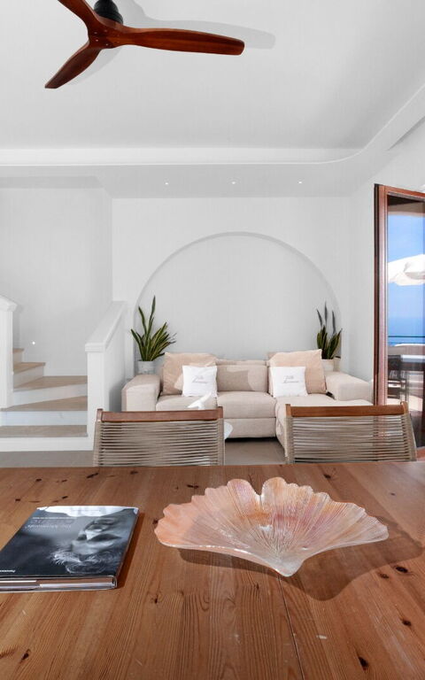 Villa Marianna: Salle à manger, Salon